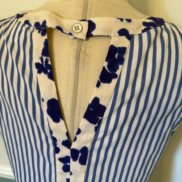 CAbi Bonita Floral Stripes Hi Lo Tunic Tank Top Size Small - Picture 8 of 10